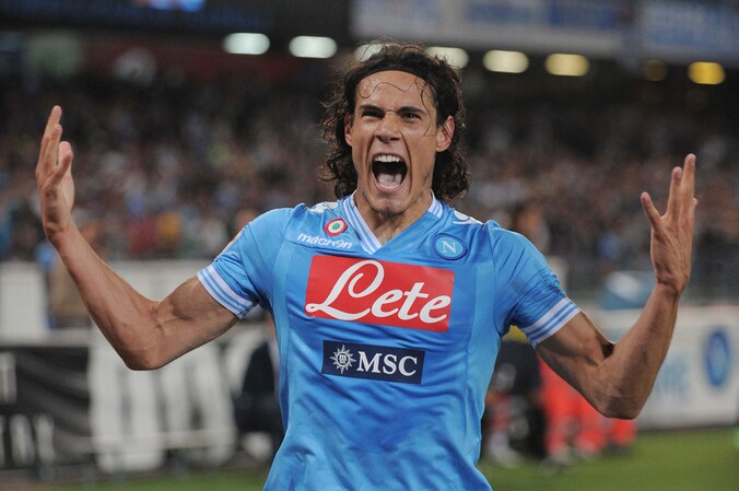 Cavani legde er drie in het mandje.