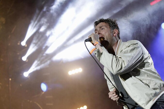 Frontman Damon Albarn van Blur.