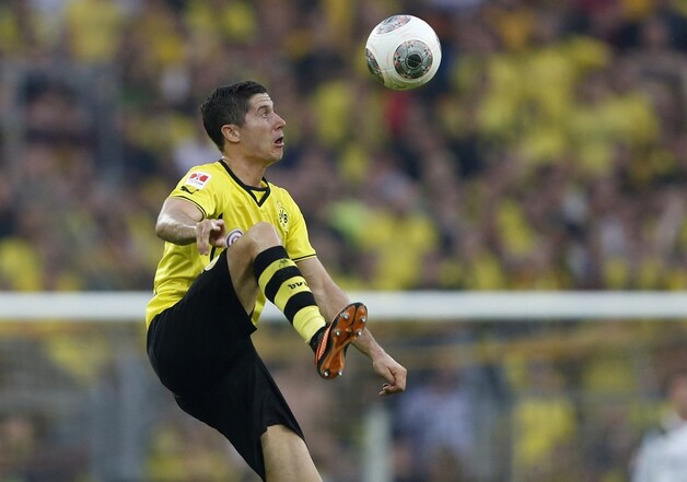 Lewandowski eindigde achter Robben.