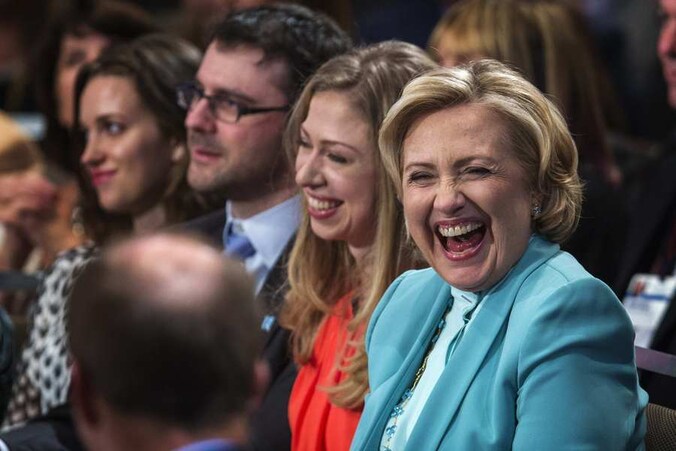 Hillary Clinton en dochter Chelsea.
