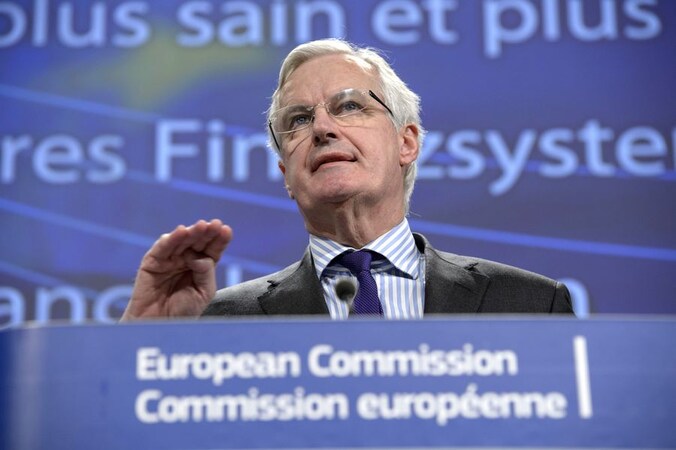 Europees commissaris voor Interne Markt Michel Barnier.