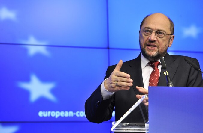 De nieuwe voorzitter van het Europees Parlement Martin Schulz.