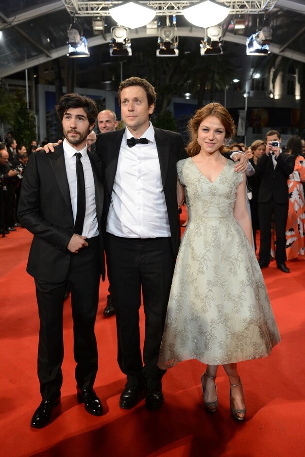 Lafosse met Emilie Dequenne en Tahar Rahim op de rode loper bij de nieuwe Ken Loach, 'The Angel's Share'.