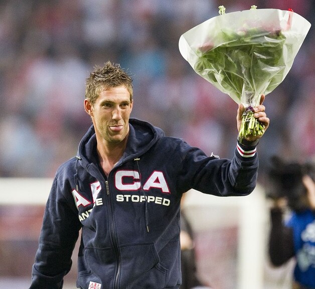 Ook ex-doelman Maarten Stekelenburg kwam meevieren.