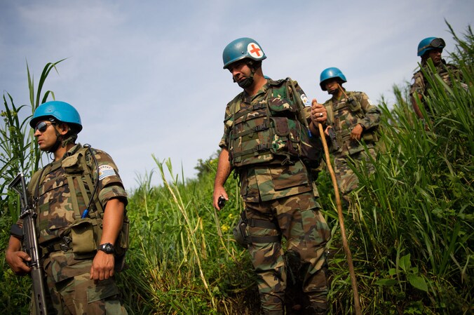 VN-blauwhelmen in Monusco (Congo).