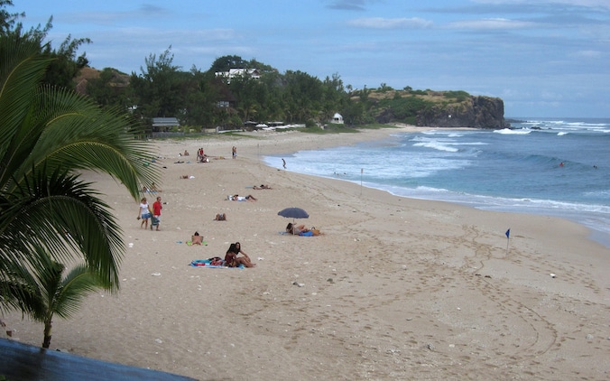 Het strand van La Reunion