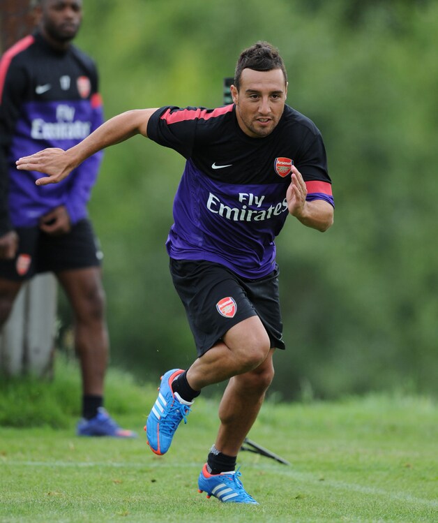 Cazorla oogt alvast zeer gretig op training