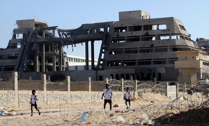 Een beeld uit Gaza-stad van 28 augustus 2012.