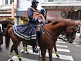 In de Brusselse Matongéwijk houdt de politie al veelvuldig de wacht.