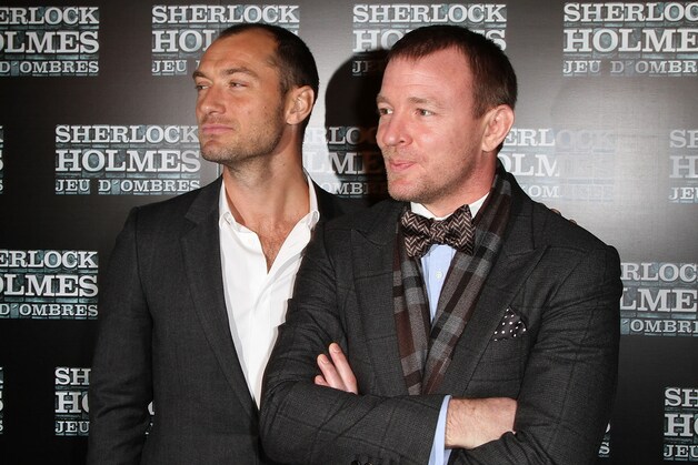 Jude Law met regisseur Guy Ritchie.