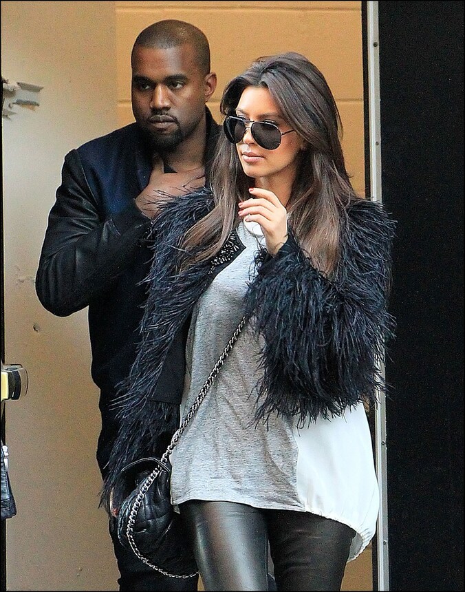 Kanye West en Kim Kardashian.