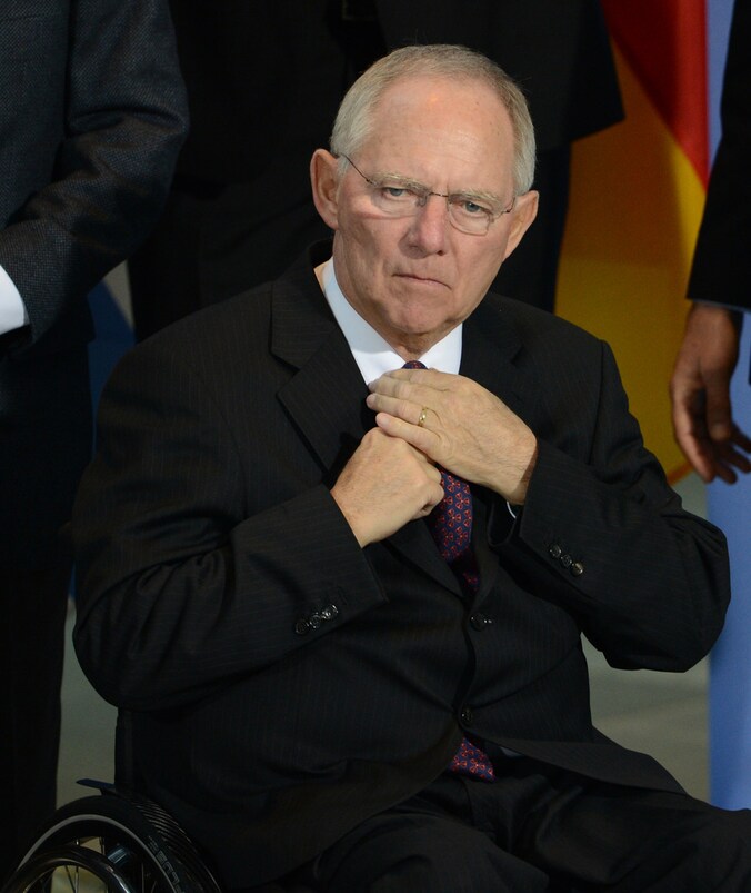 De Duitse minister van Financiën Wolfgang Schäuble.