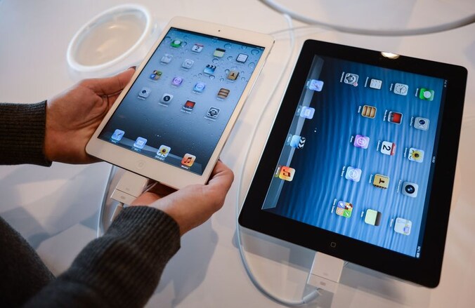 De iPad Mini naast zijn grote broer.