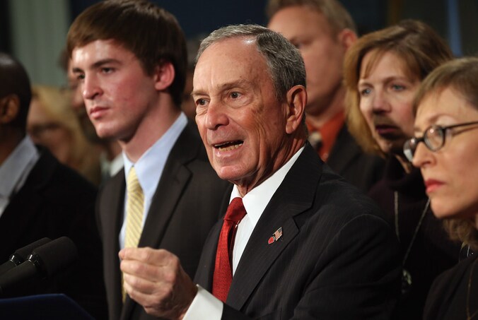 Michael Bloomberg, de burgemeester van New York