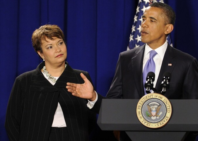 Lisa Jackson en president Barack Obama.