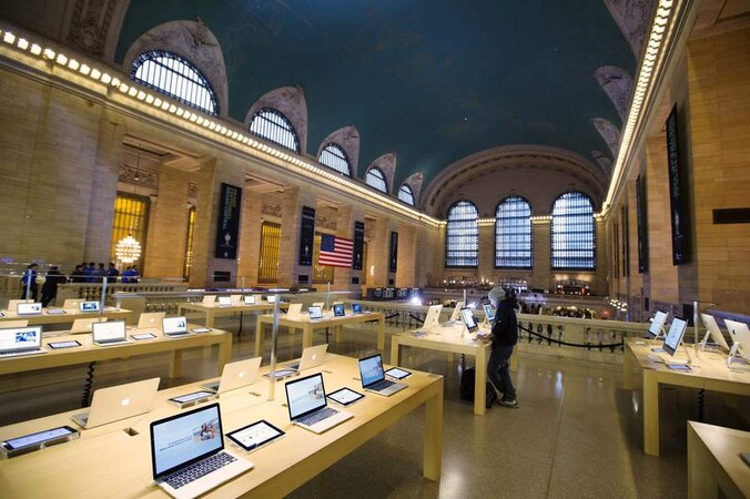 De Apple Store in Grand Central Station in New York