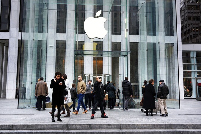 De Apple Store op 5th Avenue in New York.