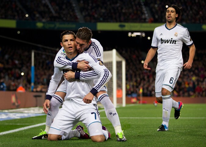 Real ging in de terugmatch van de halve finales winnen in Camp Nou.