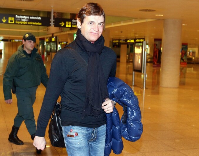 Vilanova bij zijn aankomst in Barcelona.