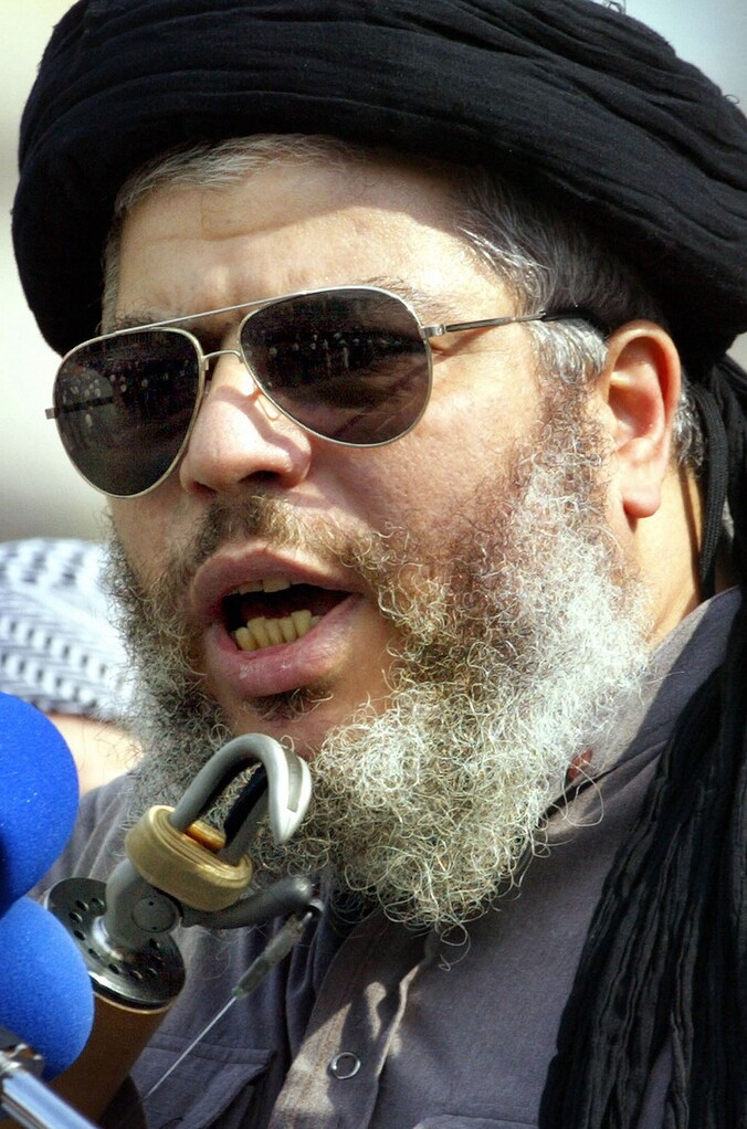 De radicale Imam Sheikh Abu Hamza.