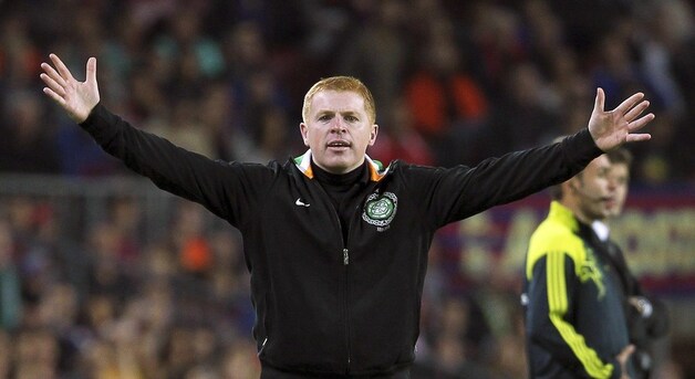 Ook coach Neil Lennon was in zijn nopjes met de voorsprong;