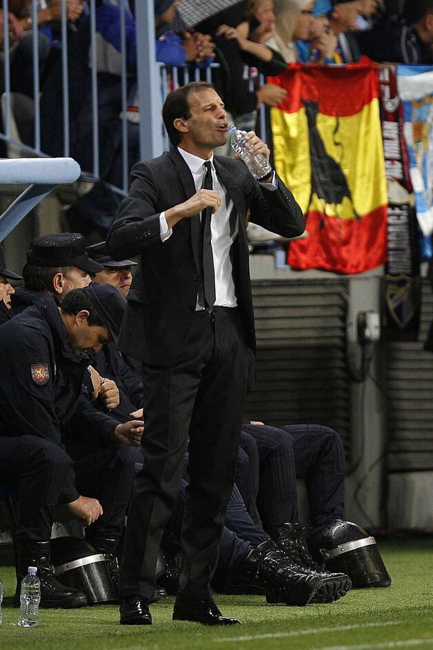 Milan kon Malaga niet verontrusten. Voor Allegri begint het er stilaan precair uit te zien