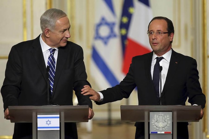 Netanyahu en Hollande.
