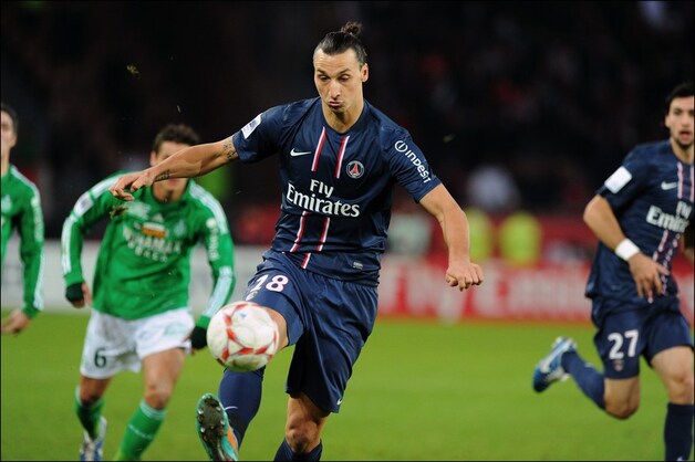 Zlatan pakte rood.