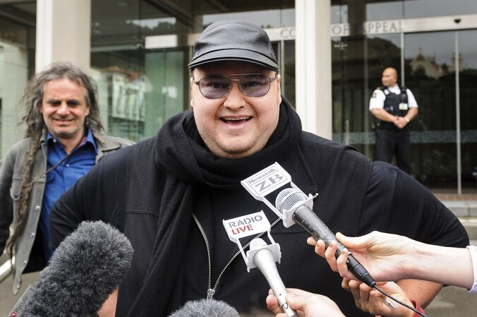 Kim Dotcom op 20 september in Wellington.