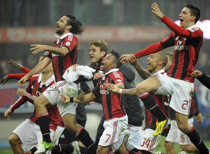 Feest bij Milan.