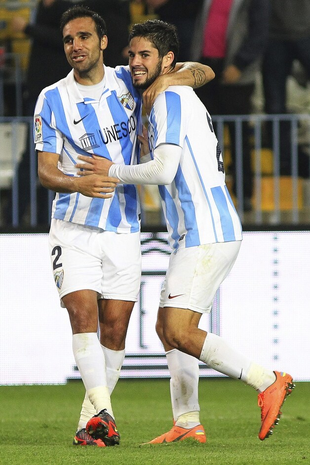 Malaga won eerder dit seizoen op Anderlecht (0-3), met deze Isco (r) in een uitblinkersrol.