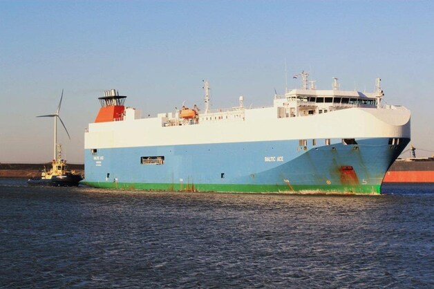Een archiefbeeld van het vijf jaar oude schip, de Baltic Ace.