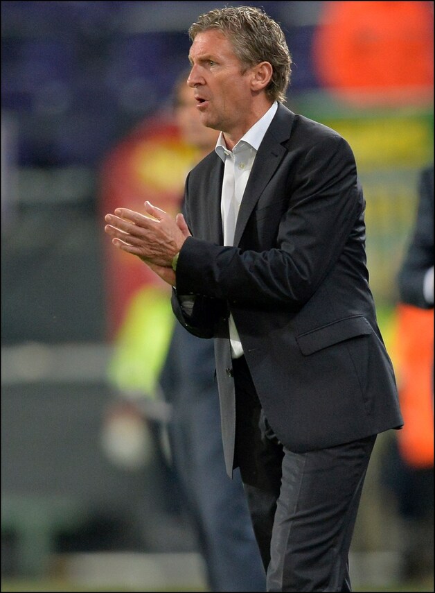 Coach Francky Dury mag tevreden zijn met de loting van Apoel FC
