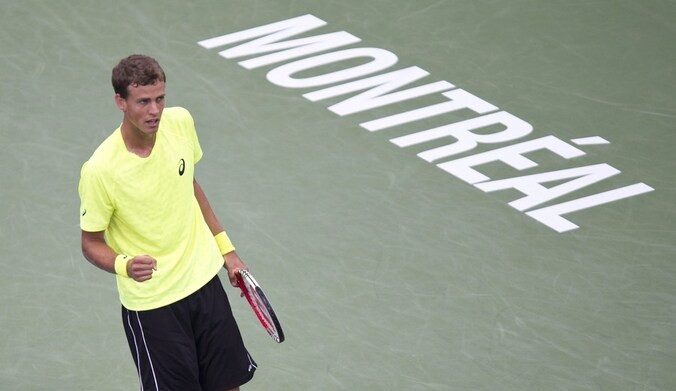 De verrassende qualifier Vasek Pospisil staat in de halve finale van Montreal.