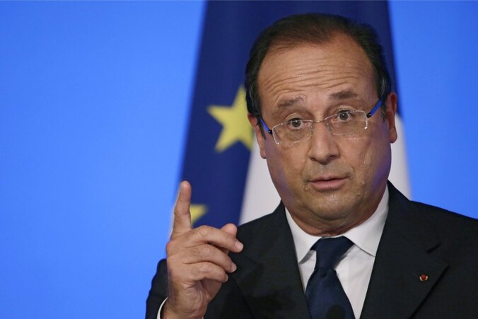 De Franse president François Hollande.
