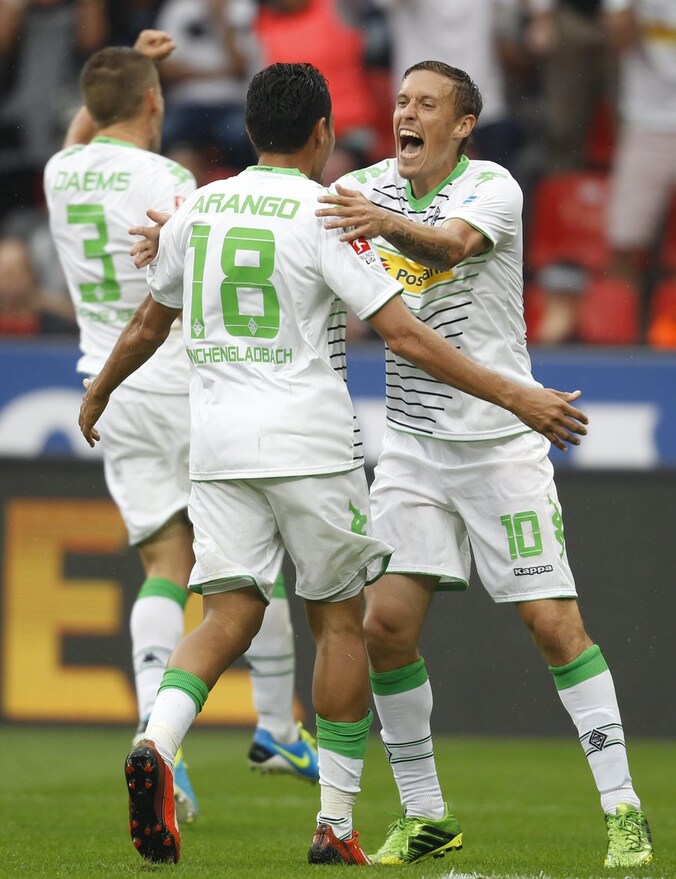 Knap succes voor Daems (l) en Borussia Mönchengladbach