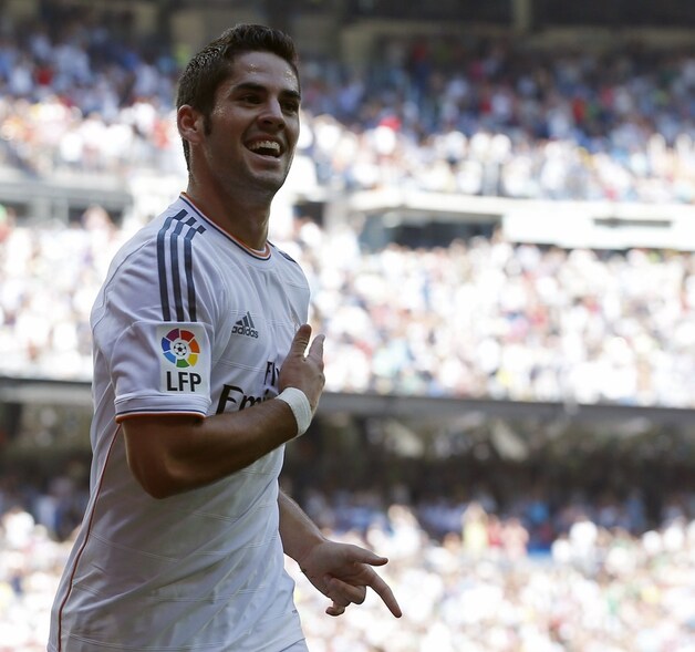 Isco kon opnieuw overtuigen met twee goals.
