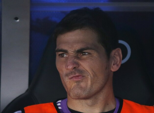 Casillas zat opnieuw op de bank ten voordele van Diego Lopez.