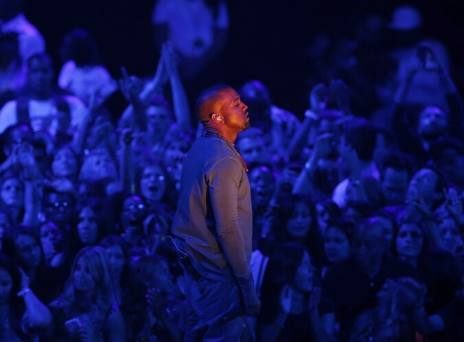 Kanye West tijdens de MTV Video Music Awards.