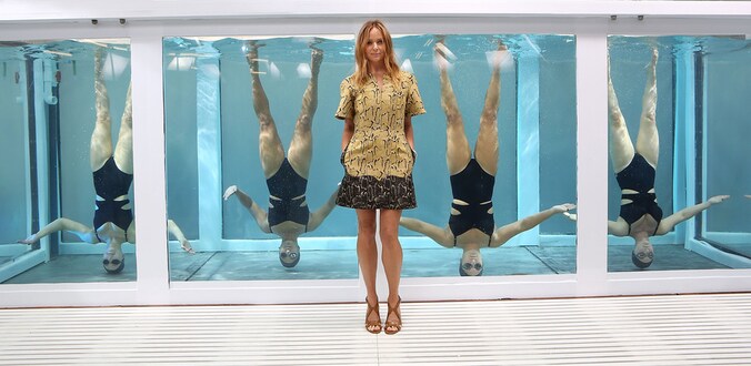 Stella McCartney stelt haar collectie voor Adidas voor.
