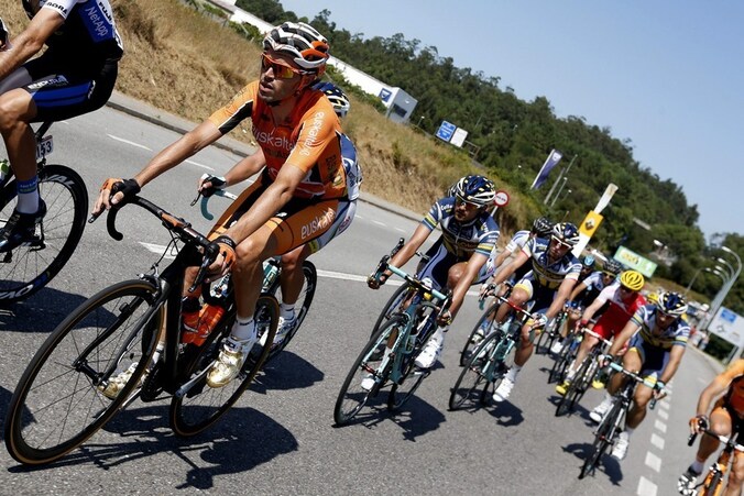 Oud-olympisch kampioen Samuel Sanchez, de kopman van Euskaltel.