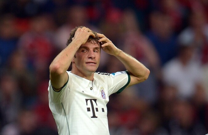 Thomas Müller baalt van een gemiste kans.