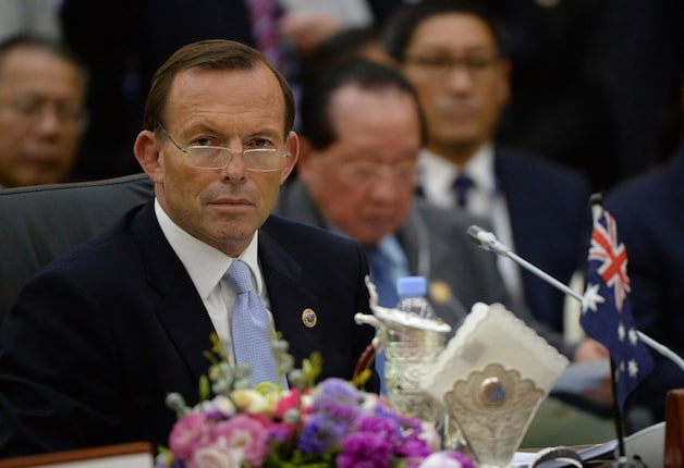De Australische premier Tony Abbott.