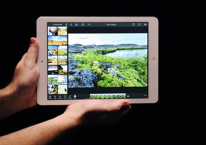 De iPad Air bij de presentatie eerder deze week.