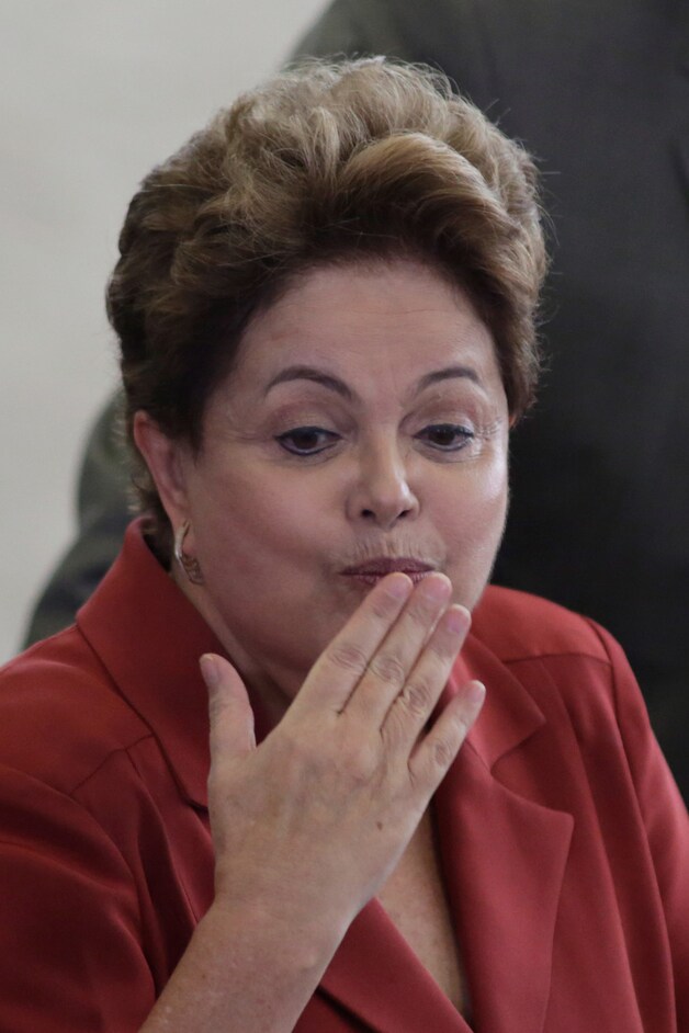 De president van Brazilië Dilma Rousseff.