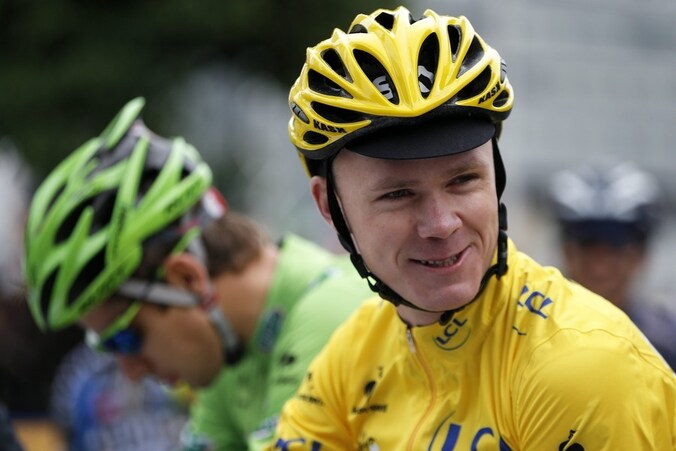 Froome hield Peter Sagan (l) achter zich.