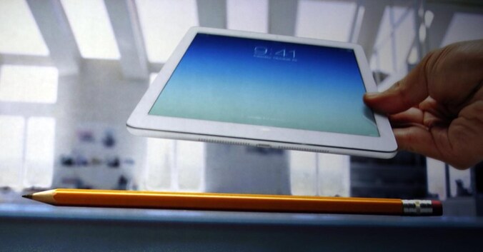 De recentste versie van de Apple-tablet, de iPad Air.