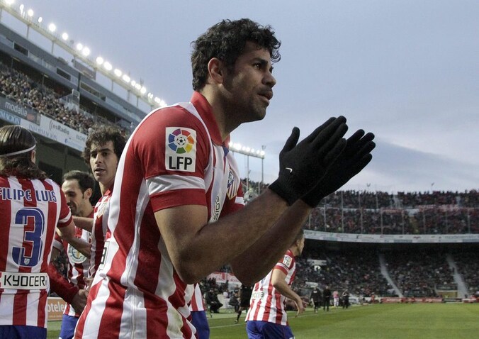Diego Costa scoort weer eens voor Atlético.