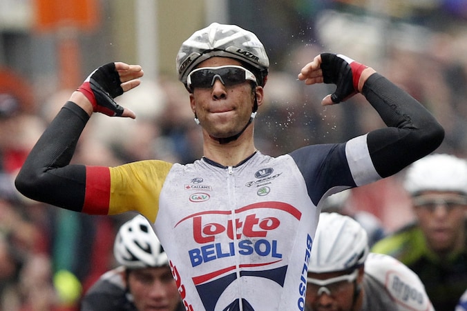 Het logo van IJsboerke zal op de borst van de renners van Lotto-Belisol komen