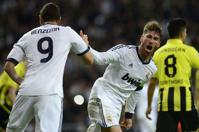 Benzema en Ramos deden Real nog even dromen.